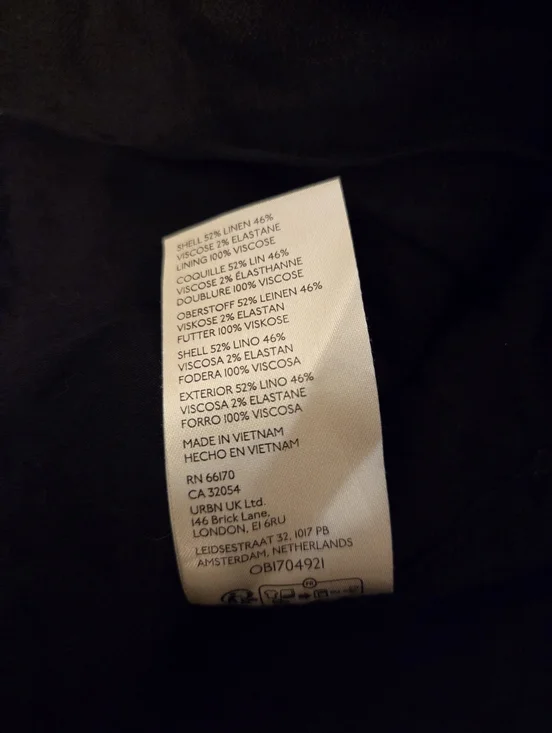 FREE PEOPLE Between Us Black Linen Blend Asymetrical Sweetheart Corset Top SZ S - Picture 10 of 11